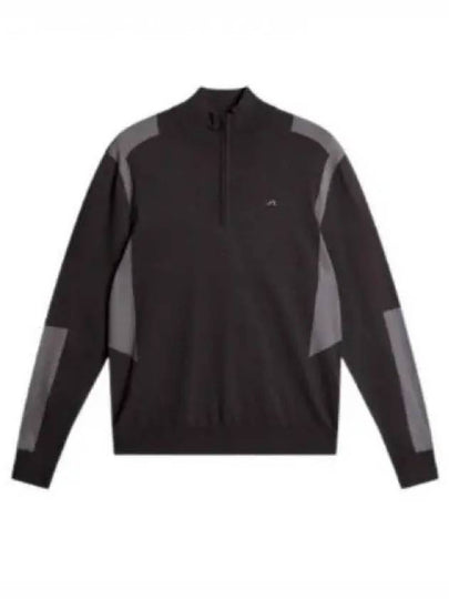 Men s Kendrick Knit Zip Up Sweater Asphalt - J.LINDEBERG - BALAAN 2