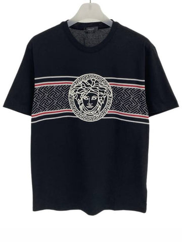 embroidered logo short sleeve tshirt 1008462 1A06052 - VERSACE - BALAAN 1