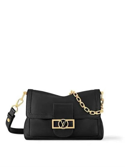 Dauphine Soft MM Shoulder Bag Black - LOUIS VUITTON - BALAAN 2