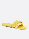 Dioriviera Revolution Toile De Jouy Soleil Motif Slippers Lemon Yellow - DIOR - BALAAN 3