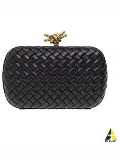 Knot Minaudiere Pouch Bag Black - BOTTEGA VENETA - BALAAN 2