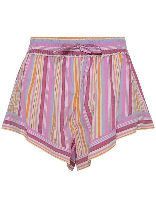 Women's Thalia Striped Shorts Pink - ISABEL MARANT - BALAAN.