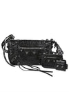 Zipper Stud Arena Lambskin Shoulder Bag Black - BALENCIAGA - BALAAN 2