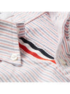 16SS Thom Browne Hidden Three Stripes Oxford Striped Shirt - THOM BROWNE - BALAAN 2