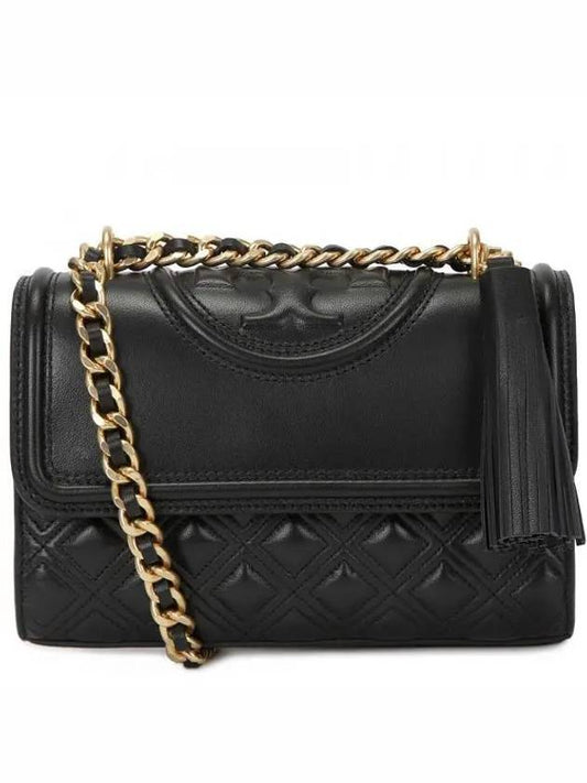 Small Fleming Convertible Shoulder Bag Black - TORY BURCH - BALAAN 2