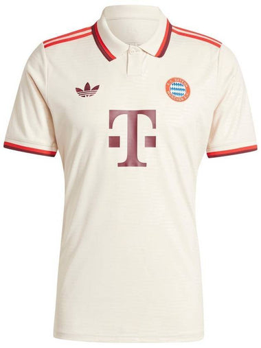 FC Bayern Third Short Sleeve T-Shirt Ivory Red - ADIDAS - BALAAN 1