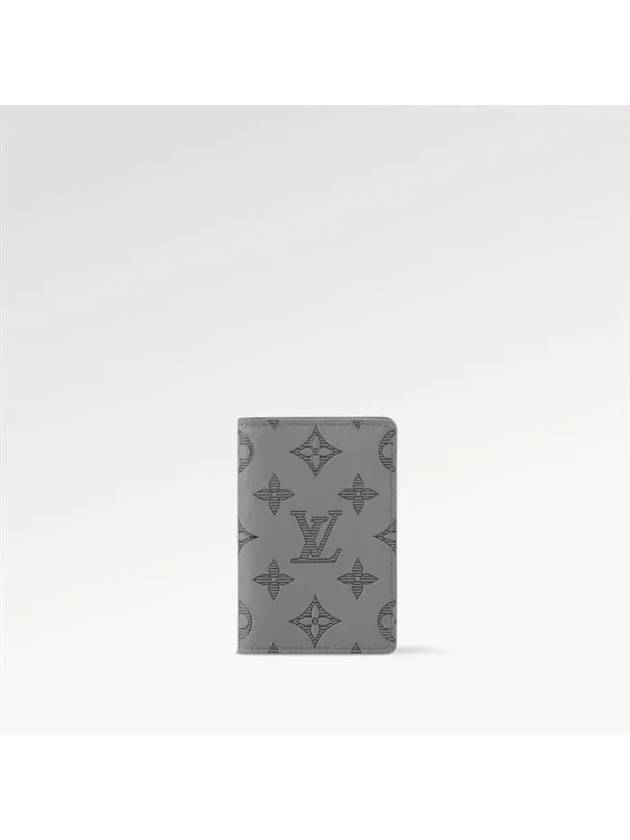 Pocket Organizer Monogram Shadow Card Wallet Grey - LOUIS VUITTON - BALAAN 3