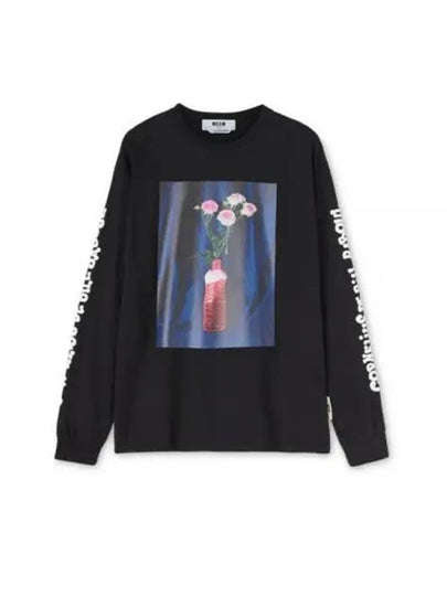 Fantastic Green Cotton Long Sleeve T-Shirt Black - MSGM - BALAAN 2