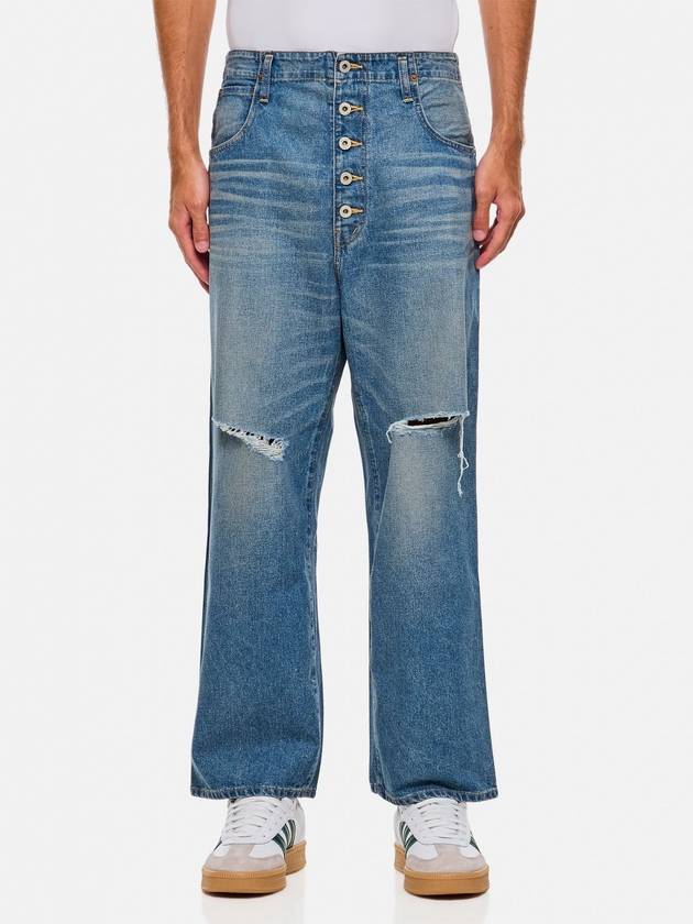 Distressed Denim Jeans Blue - JUNYA WATANABE - BALAAN 2