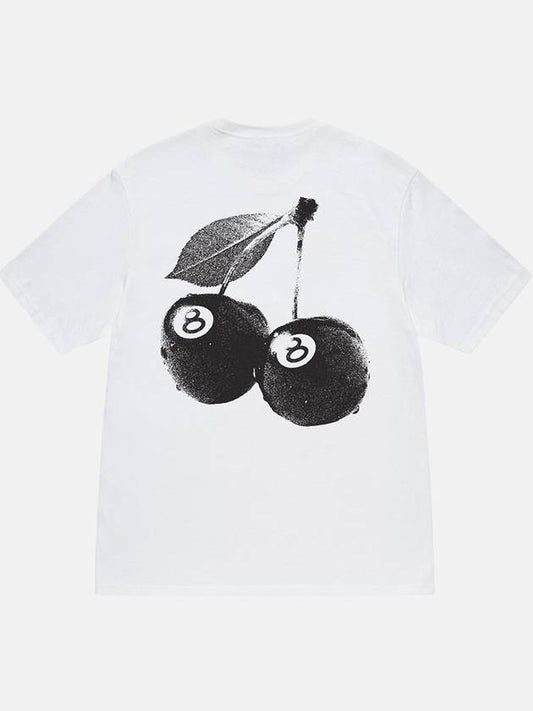 Cherries Short Sleeve T-Shirt White - STUSSY - BALAAN 2