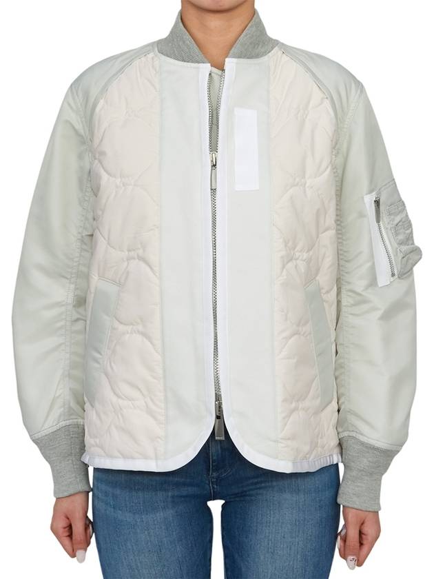 Nylon Twill Ripstop Jacket White - SACAI - BALAAN 5