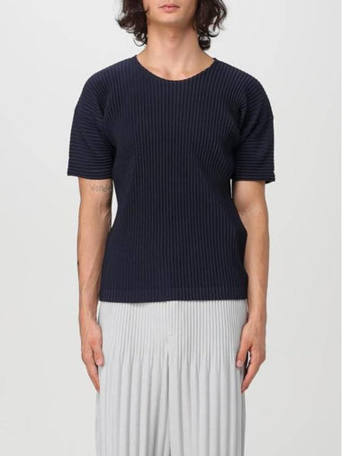 Basic Short Sleeve T-Shirt Navy - ISSEY MIYAKE - BALAAN 1