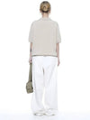 Men s ZCHK BE zipper collar half knit beige - CHANCE'S NOI - BALAAN 6