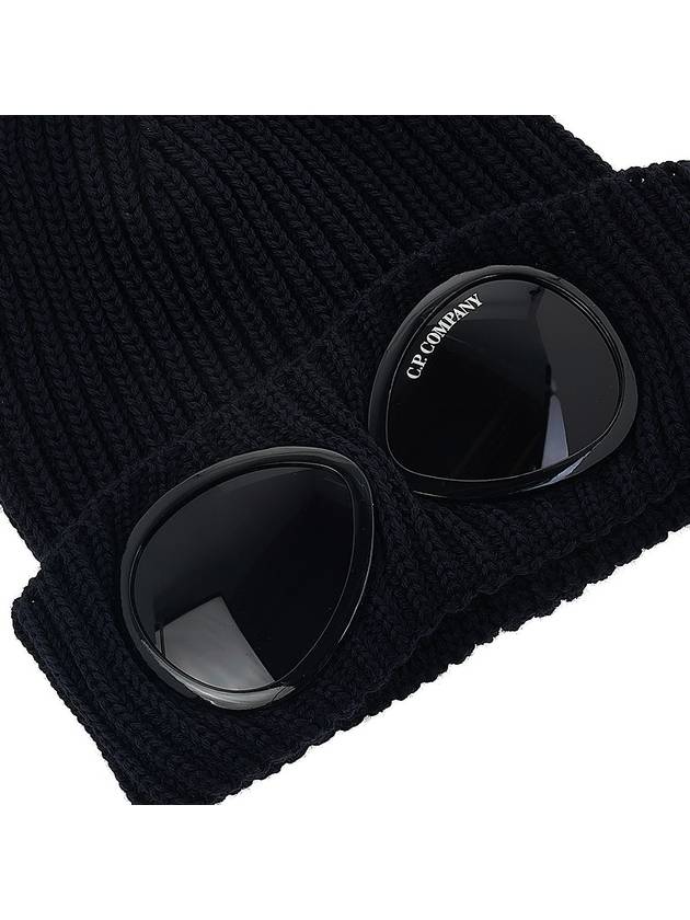 Signature Goggles Wool Beanie Navy - CP COMPANY - BALAAN 9