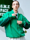 Fleece Back Cotton Jersey and Padded Shell Zip Up Sweatshirt GREEN - C.O.M.E - BALAAN 2