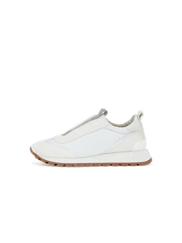 Women s Monili Tongue Padded Patch Sneakers Ivory - BRUNELLO CUCINELLI - BALAAN 1