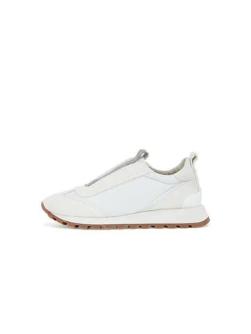 Women s Monili Tongue Padded Patch Sneakers Ivory - BRUNELLO CUCINELLI - BALAAN 1