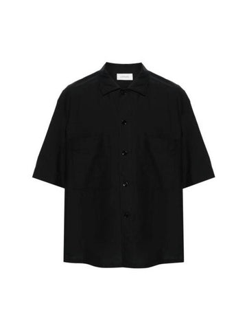 Pyjamas Short Sleeve Shirt Black - LEMAIRE - BALAAN 1