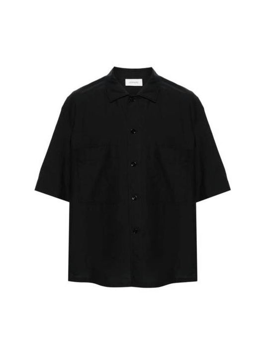 Long Sleeve Shirt SH1093 LF1209 BK999 BLACK - LEMAIRE - BALAAN 1