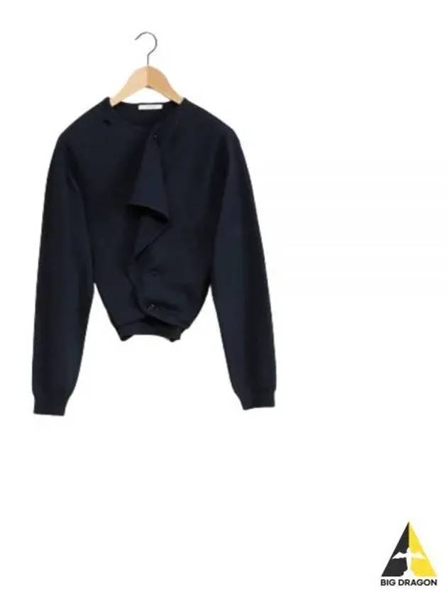 Trompe L'Oeil Cardigan Navy - LEMAIRE - BALAAN 2