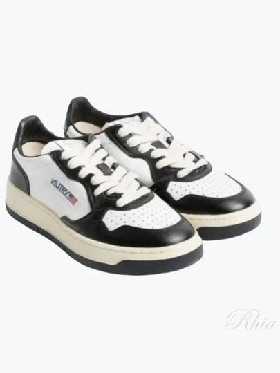 Medalist Leather Low Top Sneakers White Black - AUTRY - BALAAN 2