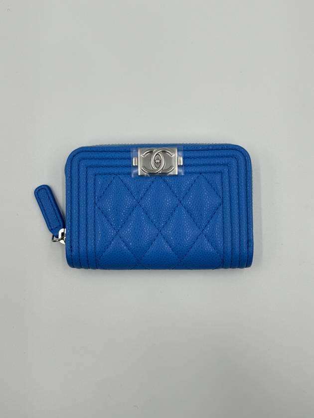 Boy Zipper Doll Blue Caviar Silver A80602 - CHANEL - BALAAN 3