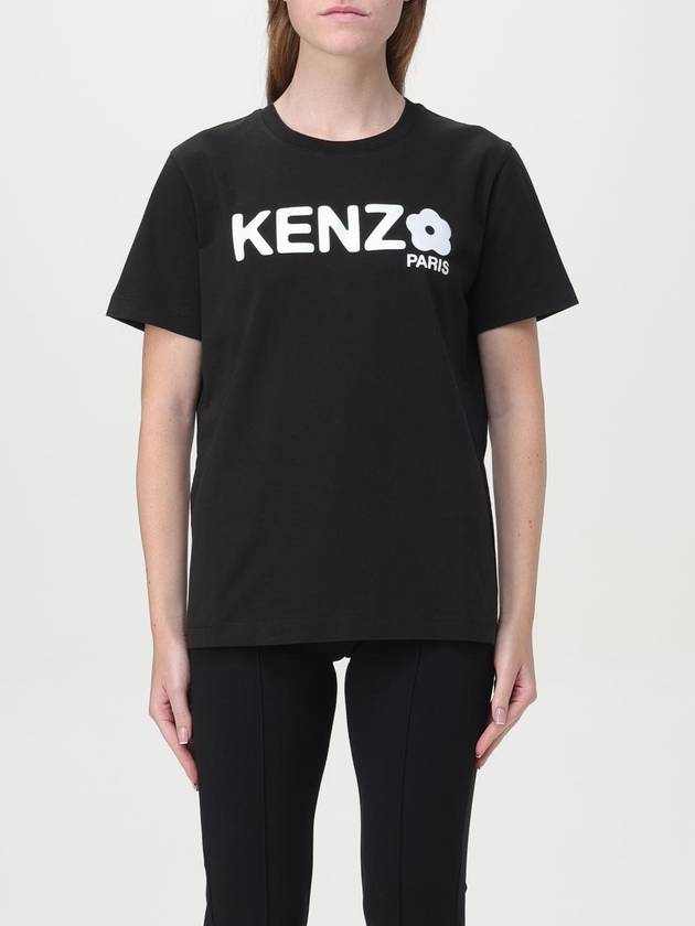 T-shirt Kenzo in cotone con logo - KENZO - BALAAN 1