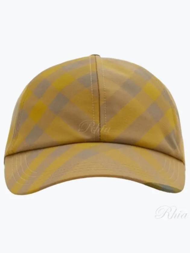 Check Base Ball Cap Yellow - BURBERRY - BALAAN 2