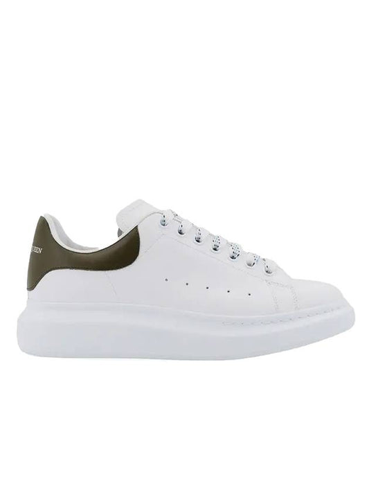 Oversized Leather Low Top Sneakers White - ALEXANDER MCQUEEN - BALAAN 1