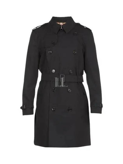 Kensington Mid-Length Trench Coat Midnight Blue - BURBERRY - BALAAN 2