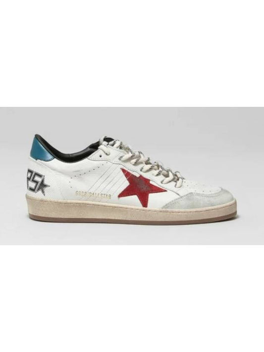 Ball Star Lace-up Leather Low Top Sneakers White - GOLDEN GOOSE - BALAAN 2