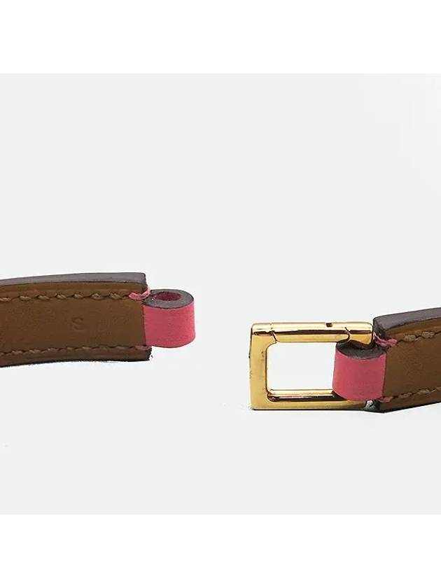 Pink leather bracelet jewelry - HERMES - BALAAN 3