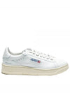 Dallas White Tab Leather Low Top Sneakers White - AUTRY - BALAAN 2