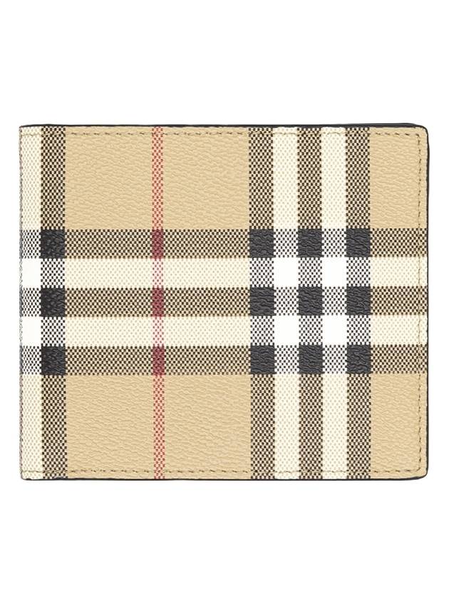 Men's Vintage Check Half Wallet Beige - BURBERRY - BALAAN 1