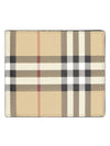 Men's Vintage Check Half Wallet Beige - BURBERRY - BALAAN 1