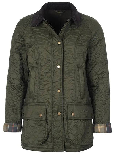 Beadnell Polar Quilt Jacket Olive - BARBOUR - BALAAN 2