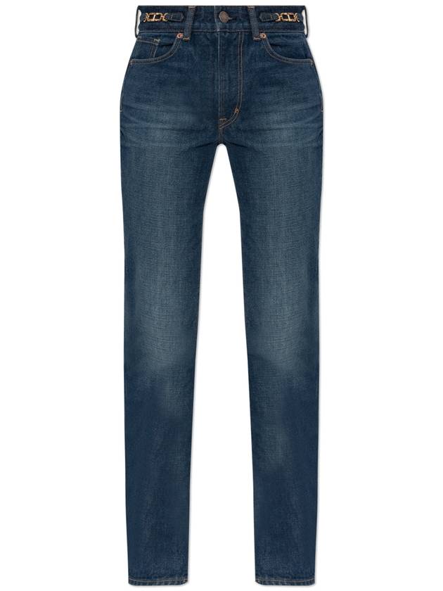 Tom Ford ‘Straight’ Jeans, Women's, Navy Blue - TOM FORD - BALAAN 1