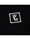 Back Logo Round Neck Cotton Short Sleeve T-Shirt Black - WOOYOUNGMI - BALAAN 4