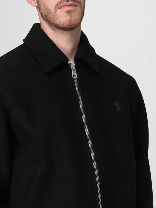 De Coeur Zip-Up Jacket Black - AMI - BALAAN 6