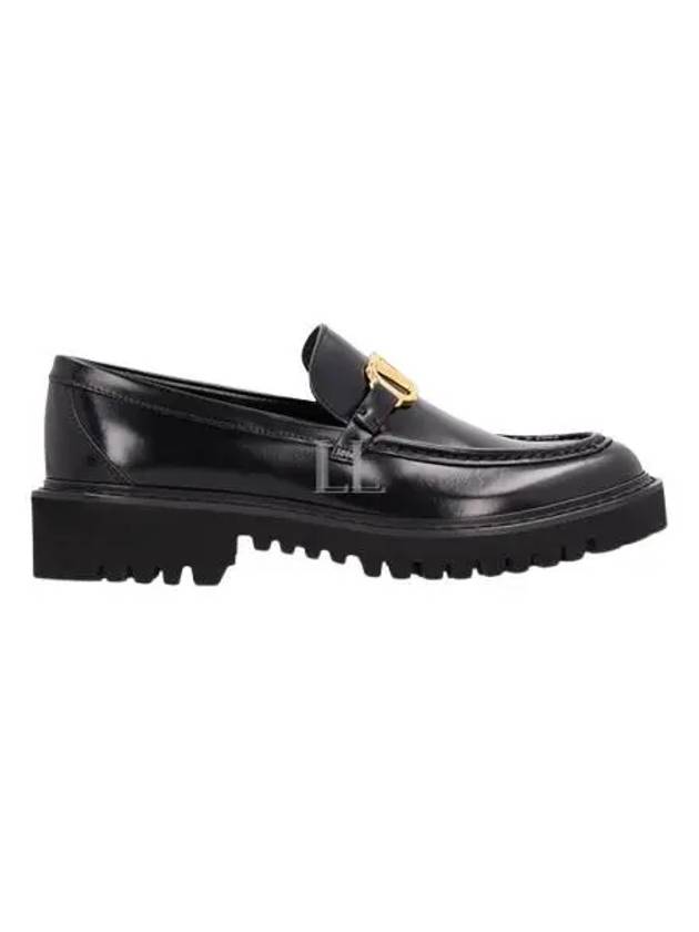 V Logo Signature Chunky Loafers Black - VALENTINO - BALAAN 2