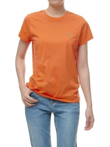 W Cotton Jersey Crew Neck Tee Orange - POLO RALPH LAUREN - BALAAN 1