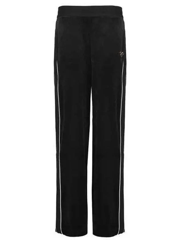 Velour Track Pants Black - MOOSE KNUCKLES - BALAAN 2