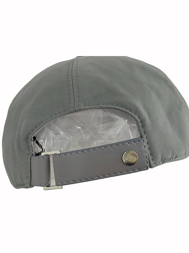 Couture Embroidered Logo Cotton Ball Cap Grey - DIOR - BALAAN 9