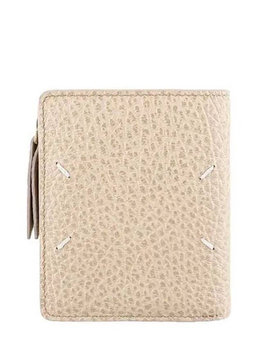 Signature Stitch Zipper Pocket Half Wallet Beige - MAISON MARGIELA - BALAAN 2