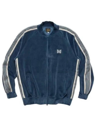 RC CPe Velour Track Jacket Marine Blue - NEEDLES - BALAAN 2