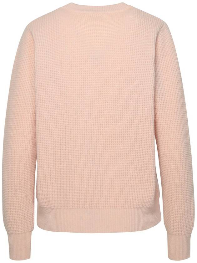 Handwriting Relaxed Fit Knit Top Pink - MAISON KITSUNE - BALAAN 4