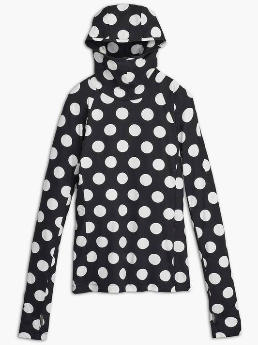 Spots Spots Hooded Longsleeve_Black/White (2F3RTP015C11-005) - MARC JACOBS - BALAAN 1