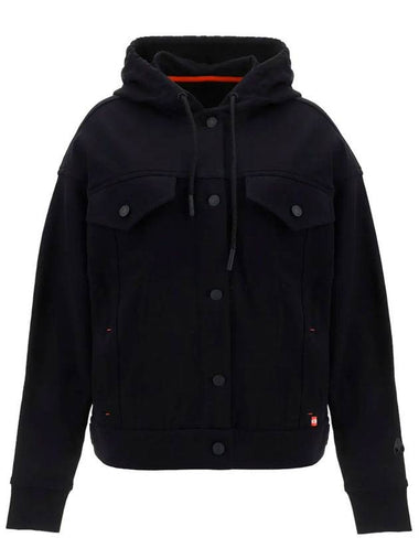 Dunes Trucker Hooded Jacket Black - MOOSE KNUCKLES - BALAAN 1