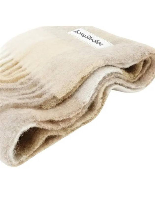 Check Mohair Muffler White Beige - ACNE STUDIOS - BALAAN 2