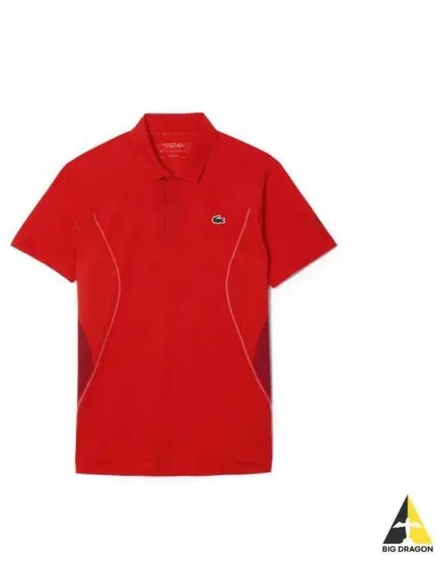 Novak partial mesh short sleeve polo DH731154GF8M - LACOSTE - BALAAN 1